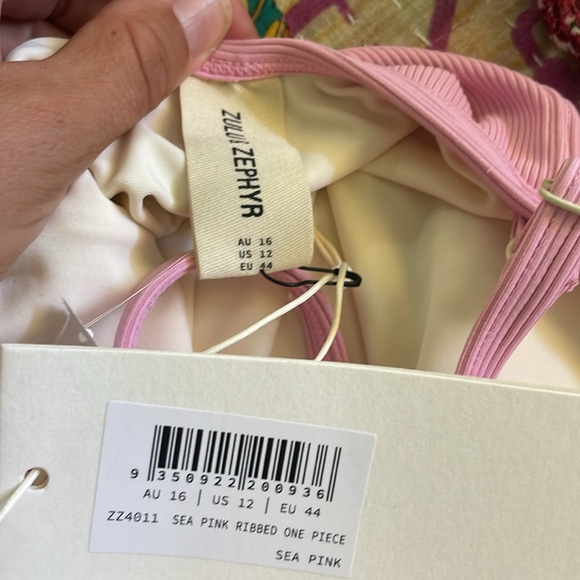 Zulu & Zephyr Ribbed One Piece // Sea Pink // US 12 - Picture 9 of 9